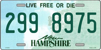 NH license plate 2998975