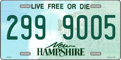 NH license plate 2999005