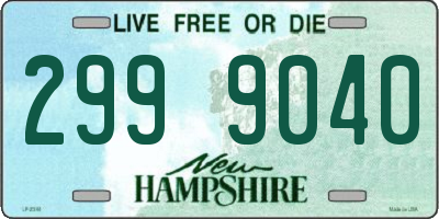 NH license plate 2999040