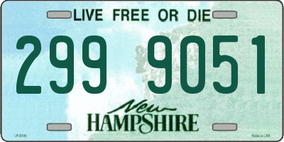 NH license plate 2999051
