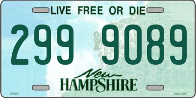 NH license plate 2999089