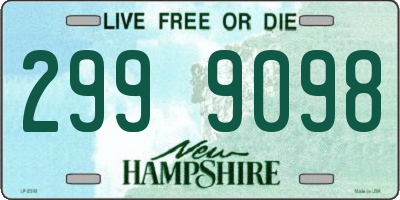 NH license plate 2999098