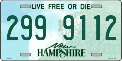 NH license plate 2999112