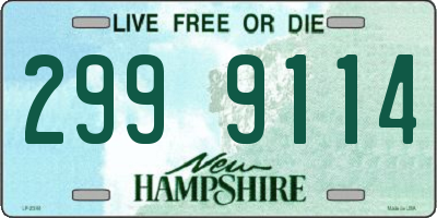 NH license plate 2999114