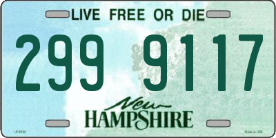 NH license plate 2999117