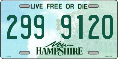 NH license plate 2999120