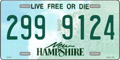 NH license plate 2999124