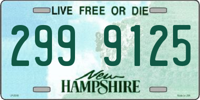 NH license plate 2999125