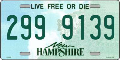 NH license plate 2999139
