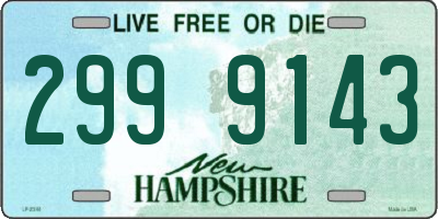 NH license plate 2999143