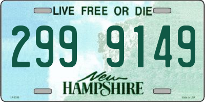 NH license plate 2999149
