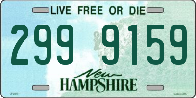 NH license plate 2999159