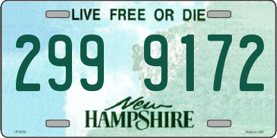 NH license plate 2999172