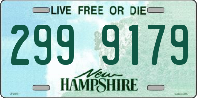 NH license plate 2999179