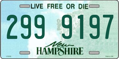 NH license plate 2999197