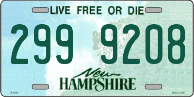 NH license plate 2999208