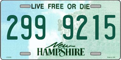 NH license plate 2999215
