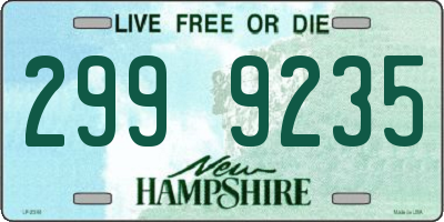 NH license plate 2999235