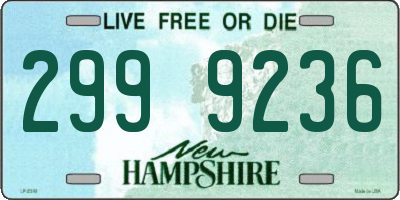 NH license plate 2999236