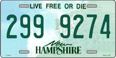 NH license plate 2999274