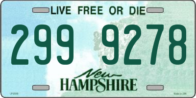 NH license plate 2999278