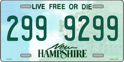 NH license plate 2999299
