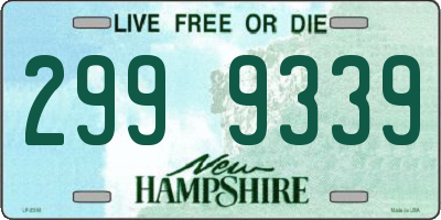 NH license plate 2999339