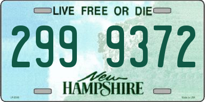 NH license plate 2999372