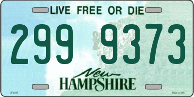 NH license plate 2999373