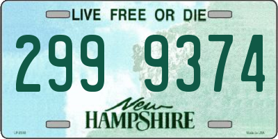NH license plate 2999374