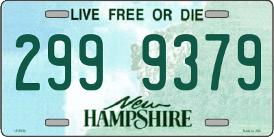 NH license plate 2999379