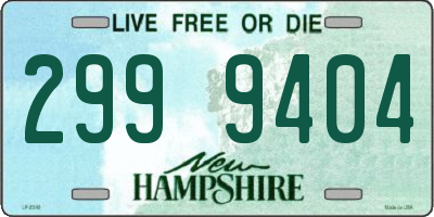NH license plate 2999404