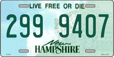NH license plate 2999407