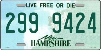 NH license plate 2999424