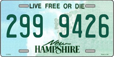 NH license plate 2999426