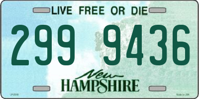 NH license plate 2999436
