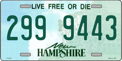 NH license plate 2999443