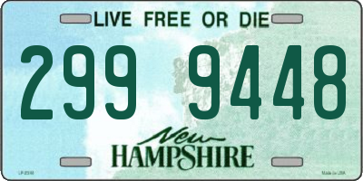 NH license plate 2999448