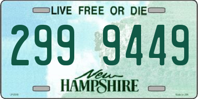 NH license plate 2999449