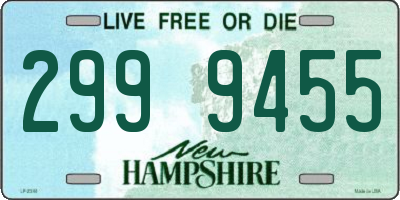 NH license plate 2999455