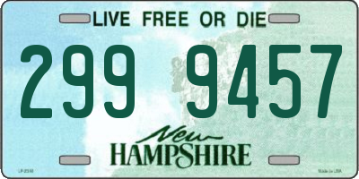 NH license plate 2999457