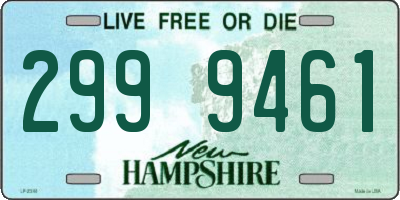 NH license plate 2999461