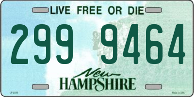 NH license plate 2999464