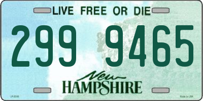 NH license plate 2999465