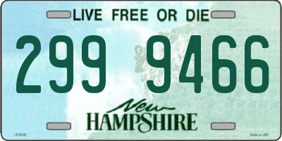NH license plate 2999466