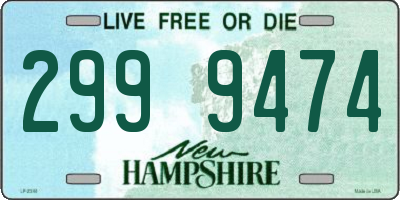 NH license plate 2999474