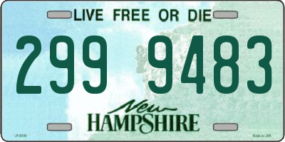 NH license plate 2999483