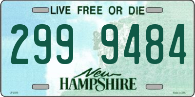 NH license plate 2999484