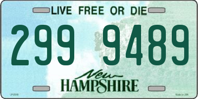 NH license plate 2999489