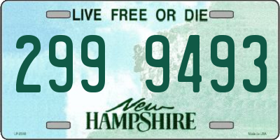 NH license plate 2999493